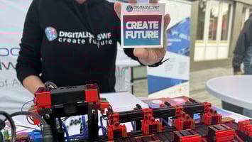 Vorstellung des Projektes Digitalise_SWF auf dem Bürgerfest Meschede 2025